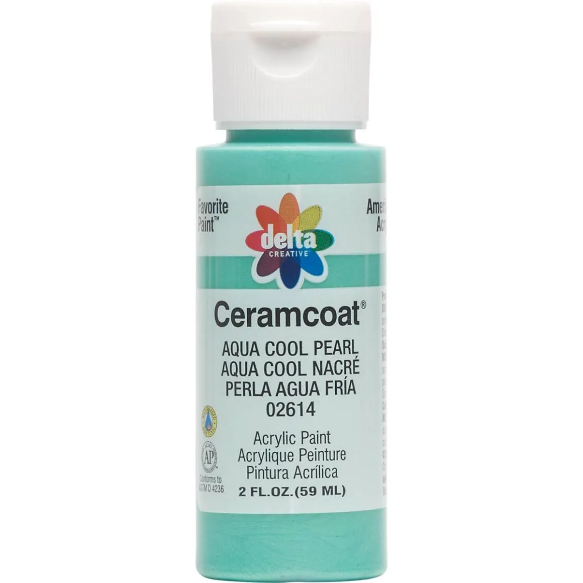 Delta Ceramcoat ® Acrylic Paint - Aqua Cool Pearl, 2 oz. - 026140202W