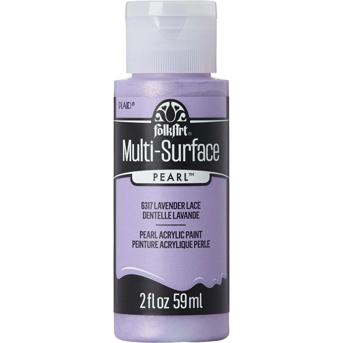 FolkArt ® Multi-Surface Pearl Acrylic Paints - Lavender Lace, 2 oz. - 6317