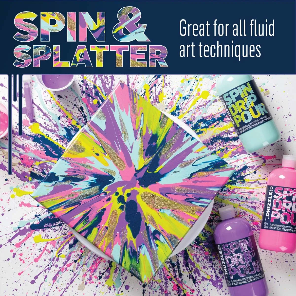 FolkArt ® Drizzle™ Pouring Acrylics 4 FolkArt ® Drizzle™ Pouring Acrylics