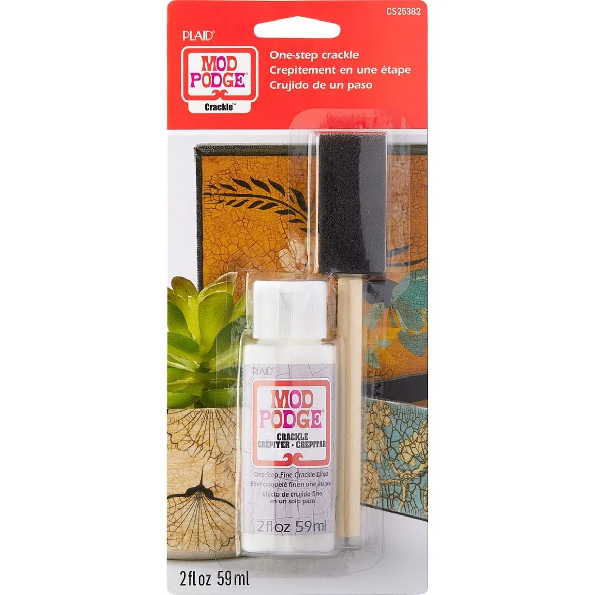 Mod Podge ® One-Step Crackle Medium with Brush, 2 oz. - CS25382