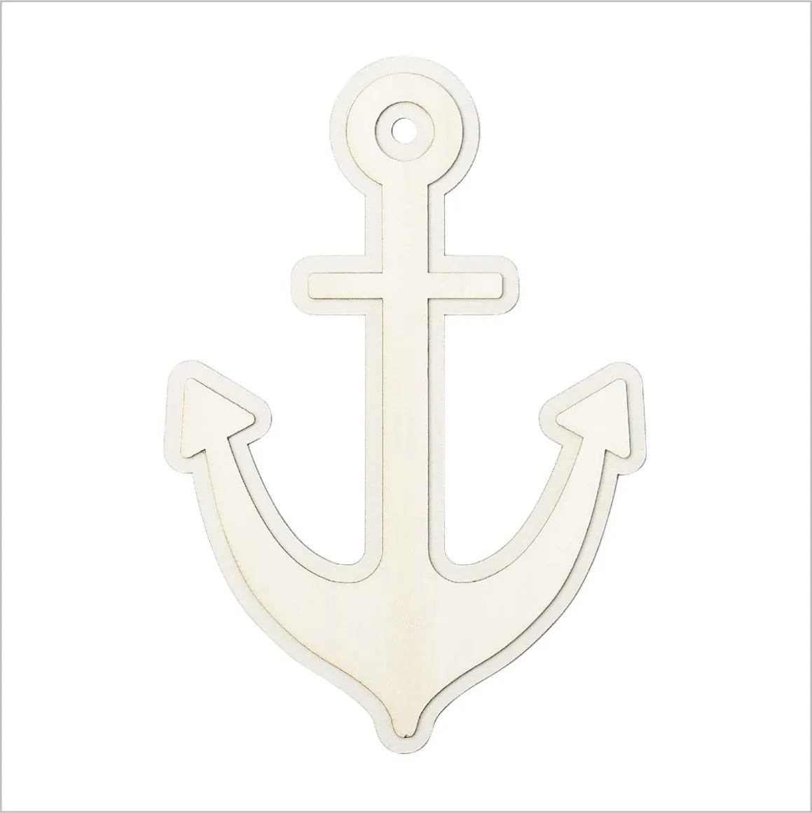 Plaid ® Wood Surfaces - Unfinished Layered Shapes - Anchor - 63474