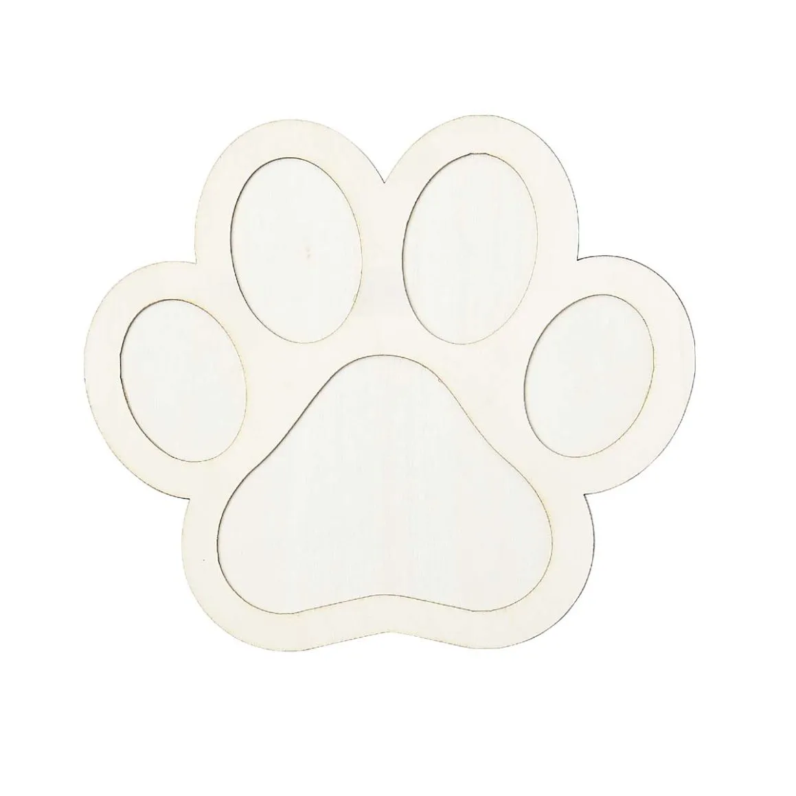 Plaid ® Wood Surfaces - Unfinished Layered Shapes - Paw - 63483