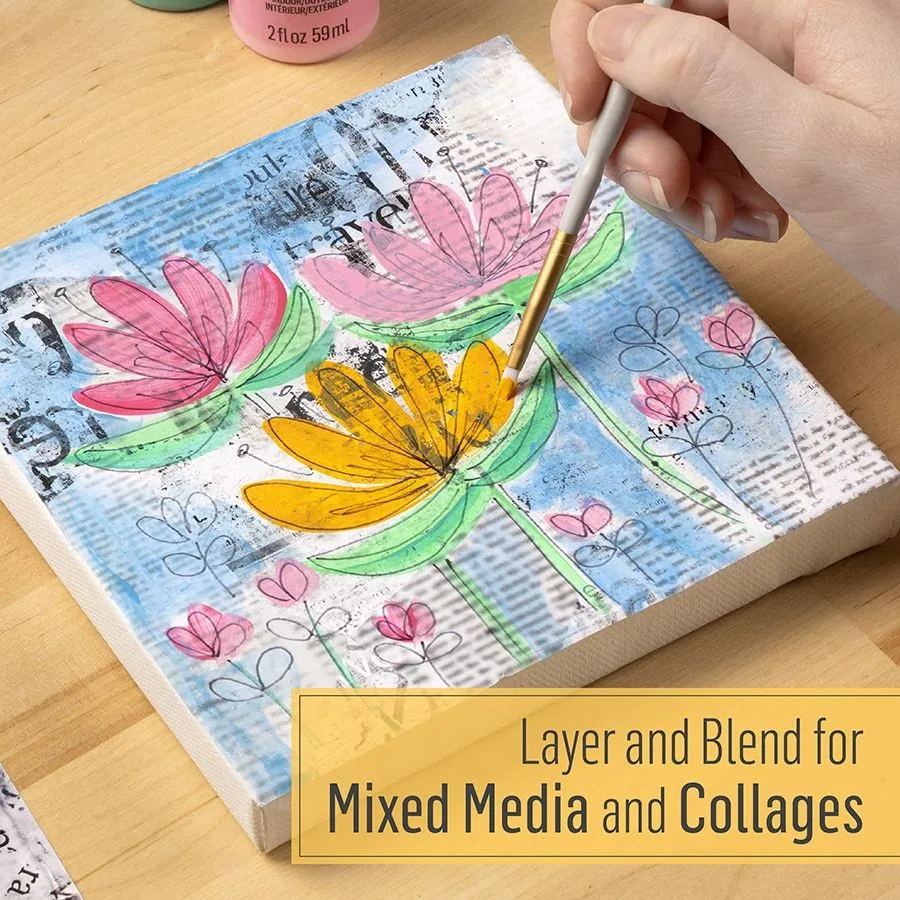 FolkArt ® Watercolor Gelz™ Acrylic Paint 6 FolkArt ® Watercolor Gelz™ Acrylic Paint