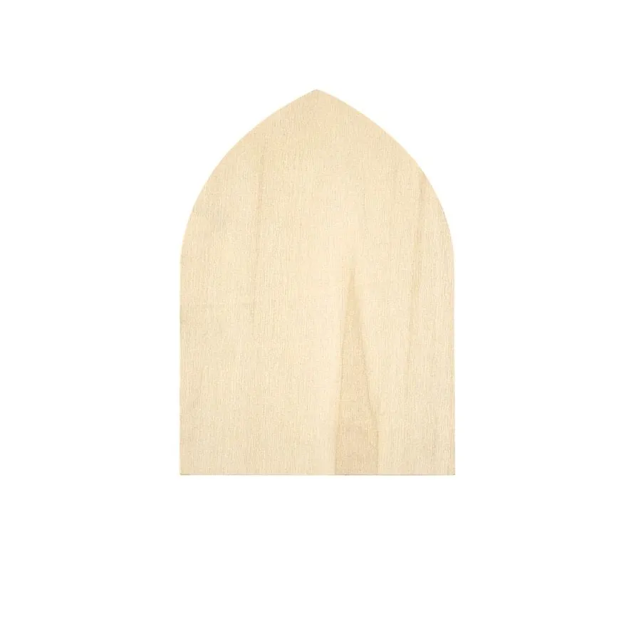Plaid ® Wood Surfaces - Plaques - Gothic Arch, 5" x 7" - 63519