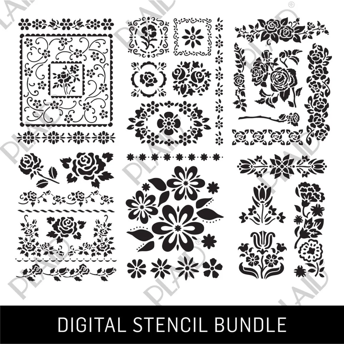 Floral Collection - Digital Stencil Bundle