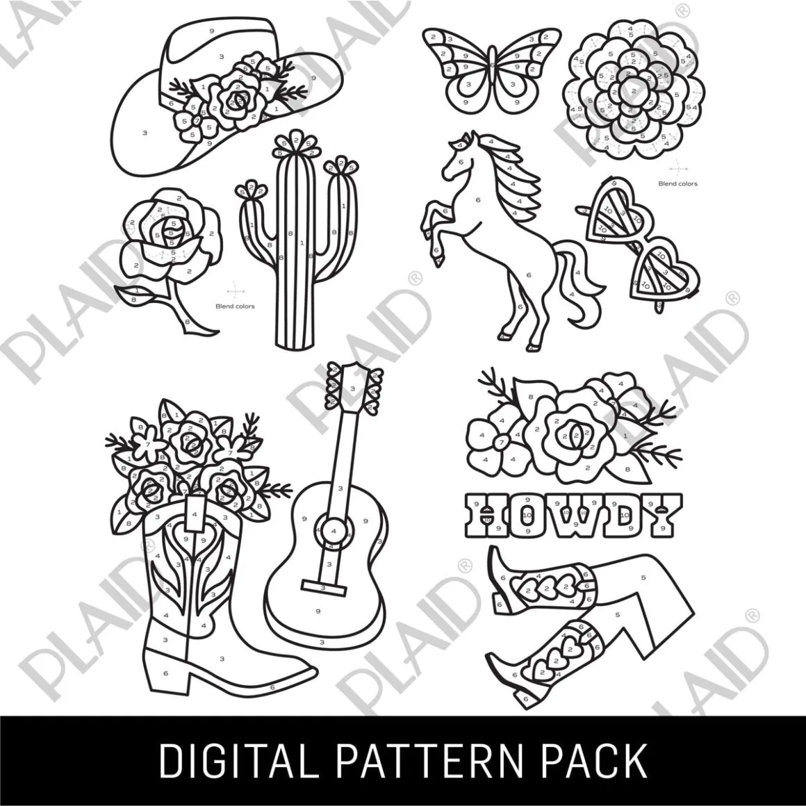 Cowgirl 1 - Gallery Glass Digital Pattern Pack