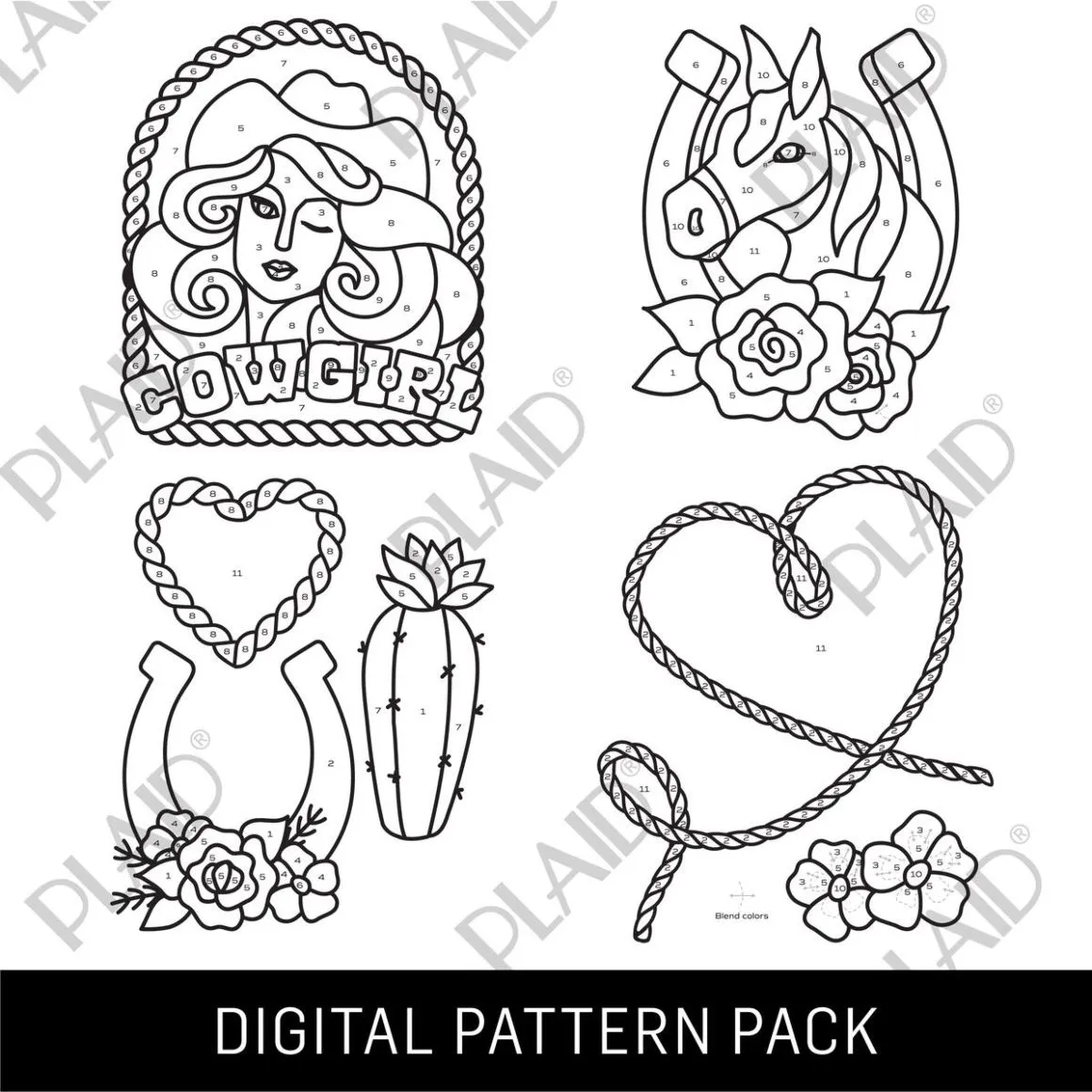 Cowgirl 2 - Gallery Glass Digital Pattern Pack