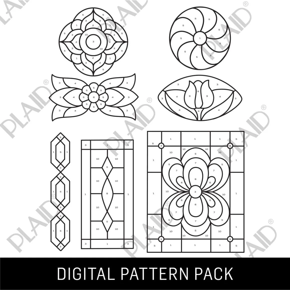 Decorative 1 - Gallery Glass Digital Pattern Pack