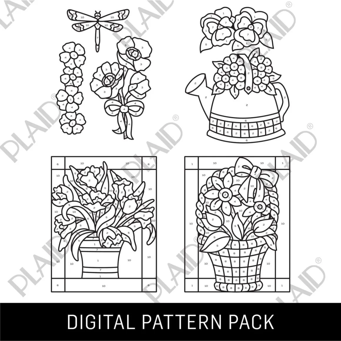 Spring Florals 2 - Gallery Glass Digital Pattern Pack