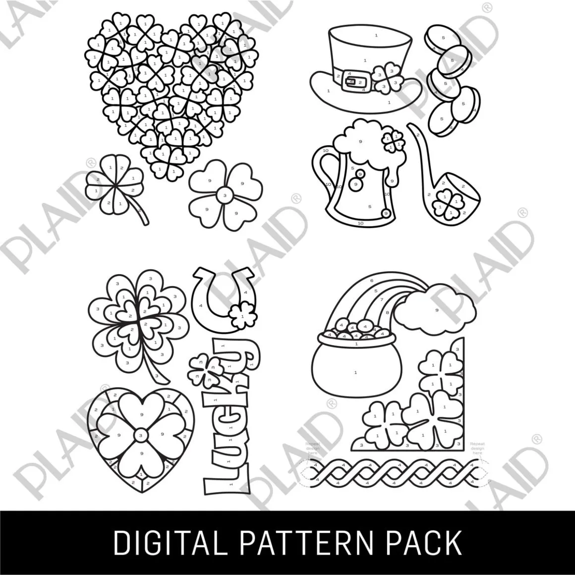 St. Patricks Day - Gallery Glass Digital Pattern Pack