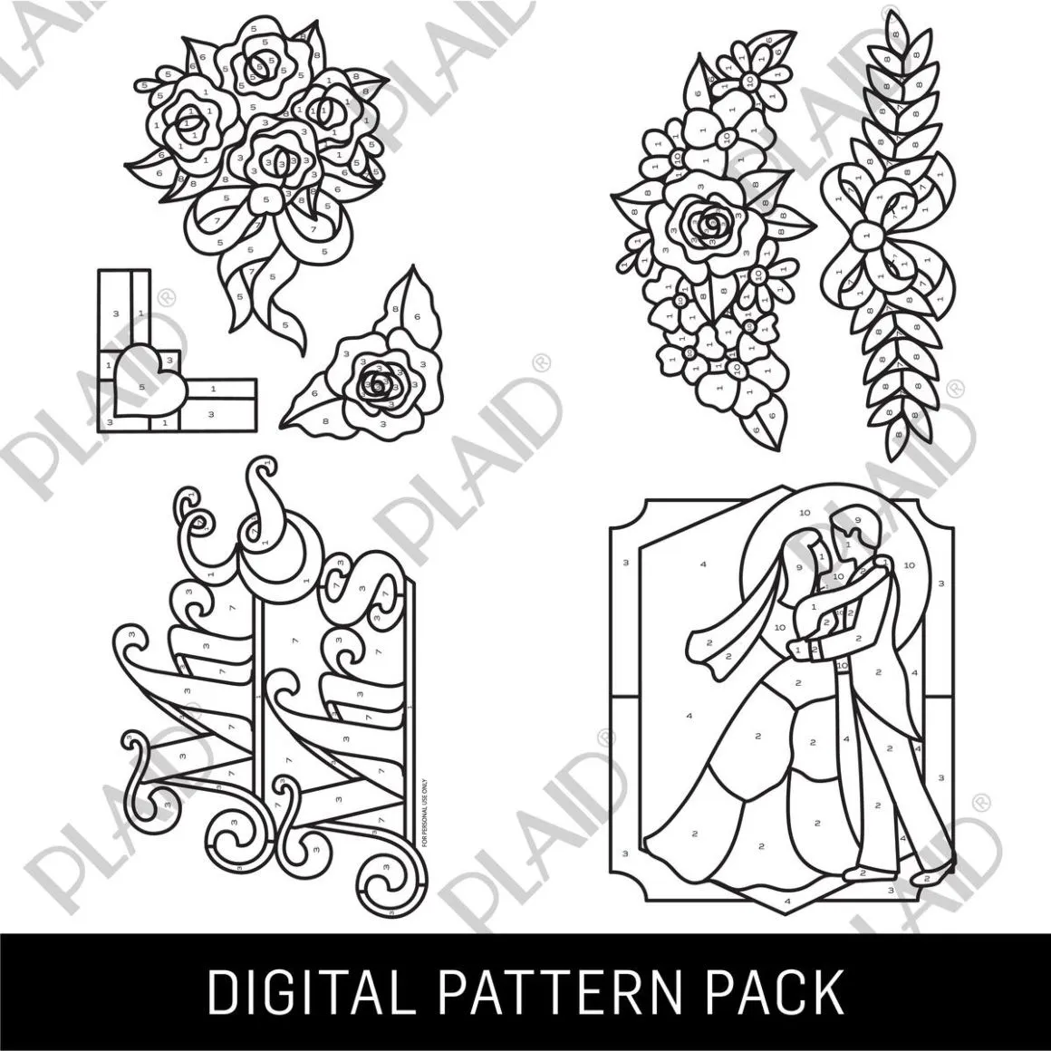 Wedding 2 - Gallery Glass Digital Pattern Pack