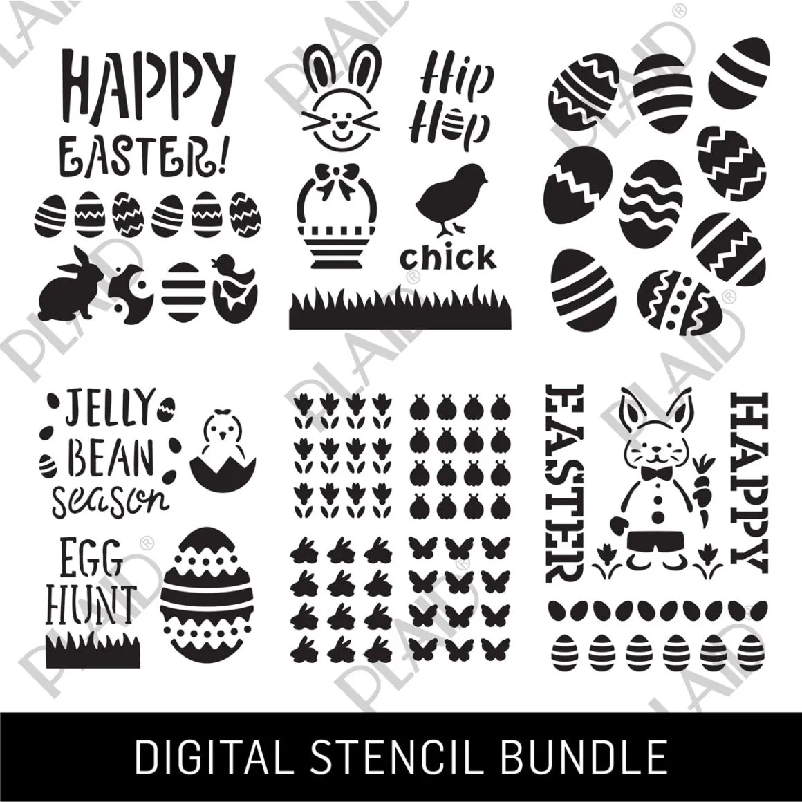 Easter - 6pk Digital Stencil Bundle
