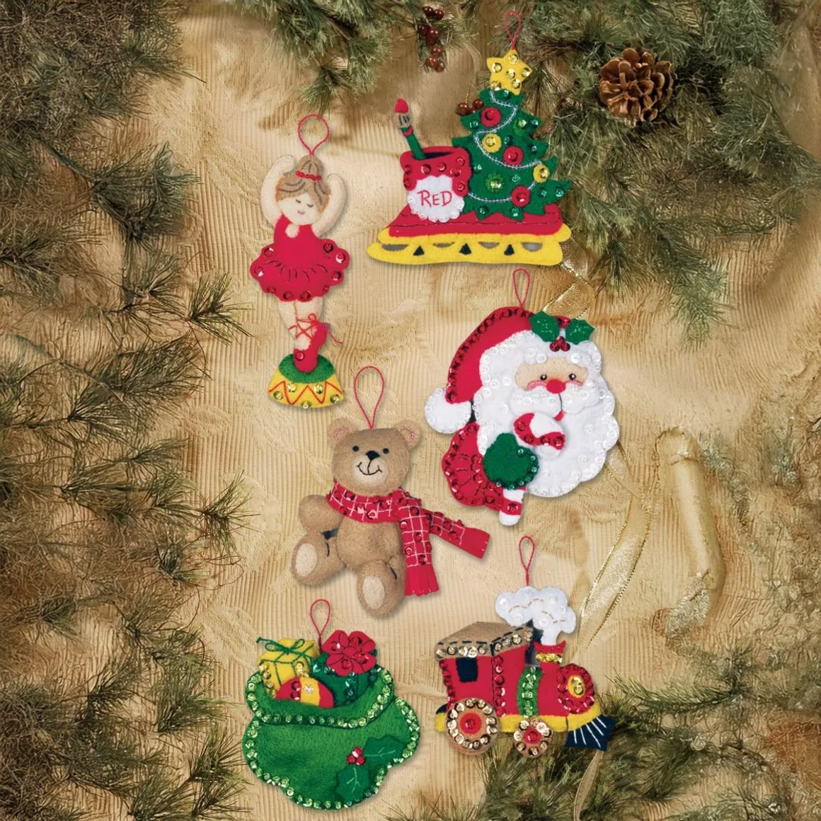 Santa's Toy Shop - Bucilla Digital Ornament Patterns