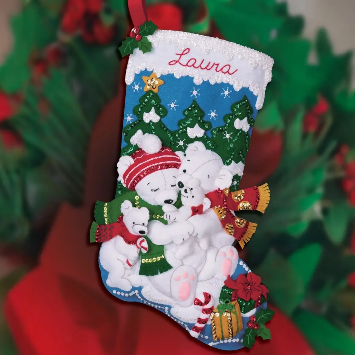 Polar Bear - Bucilla Digital Stocking Pattern
