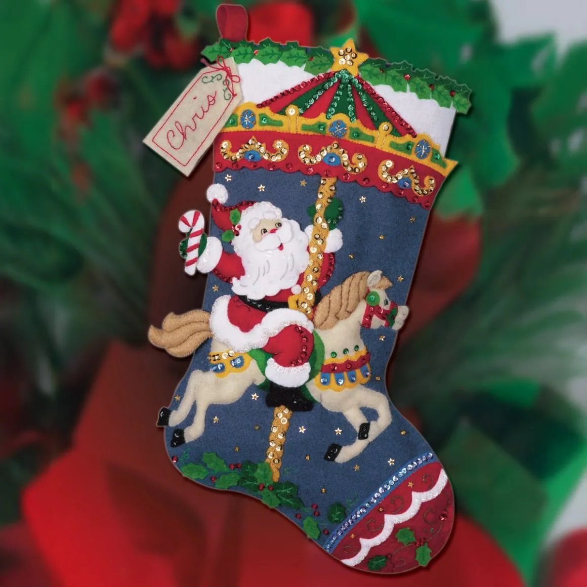 Carousel - Bucilla Digital Stocking Pattern