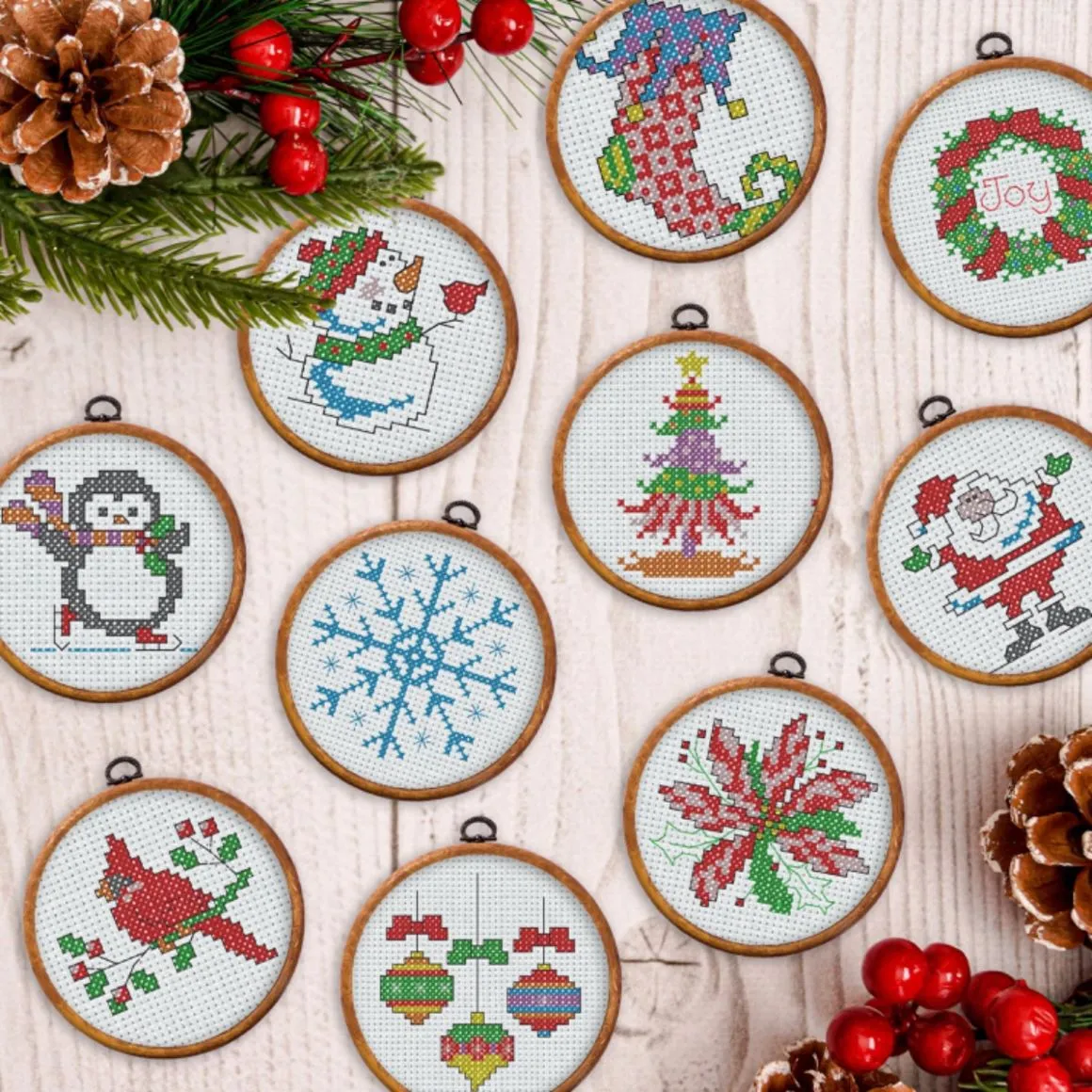 Mini Christmas Bundle - Bucilla Digital Cross Stitch Pattern