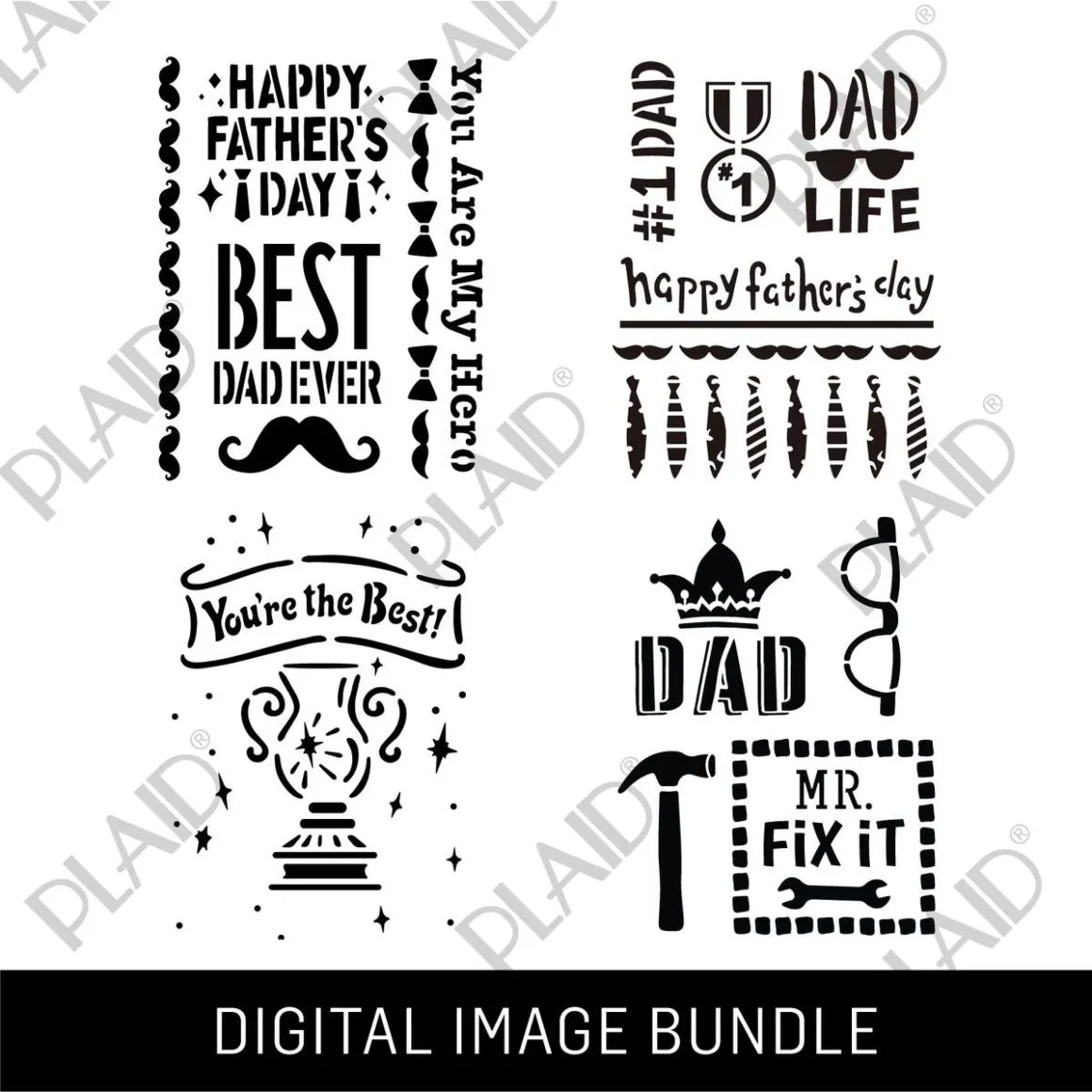 Father's Day Digital Stencil Bundle