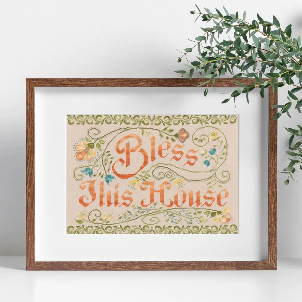 Bless This House - Bucilla Digital Cross Stitch Pattern