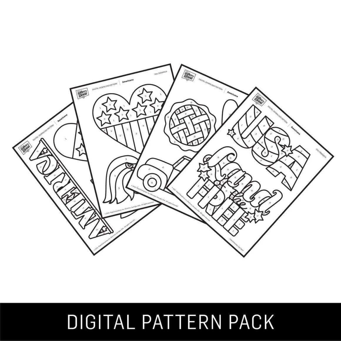 Americana - Gallery Glass Digital Pattern Pack