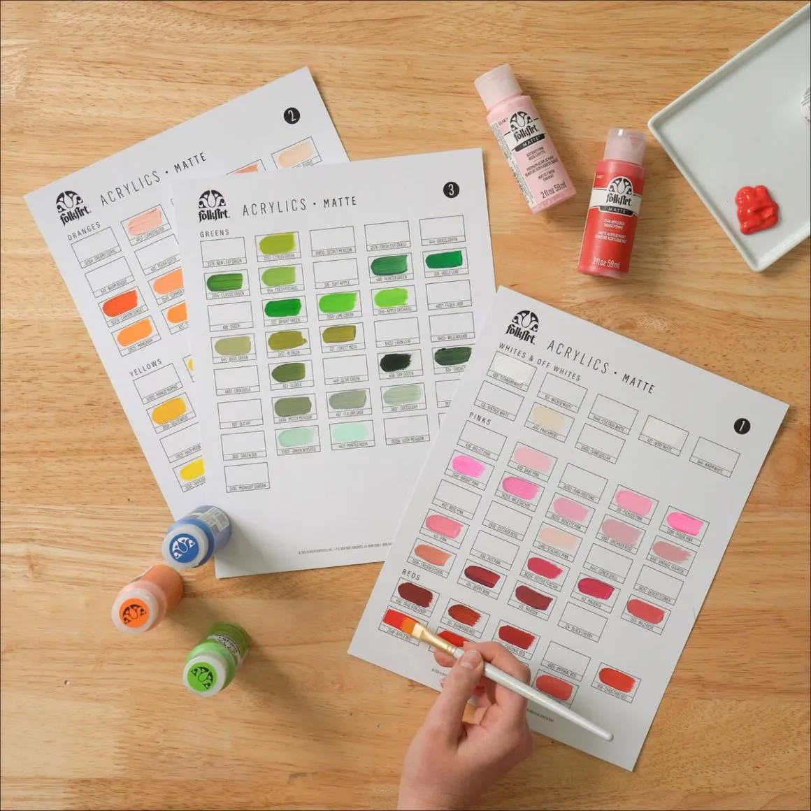 FolkArt ® Matte Paint - Digital Color Chart