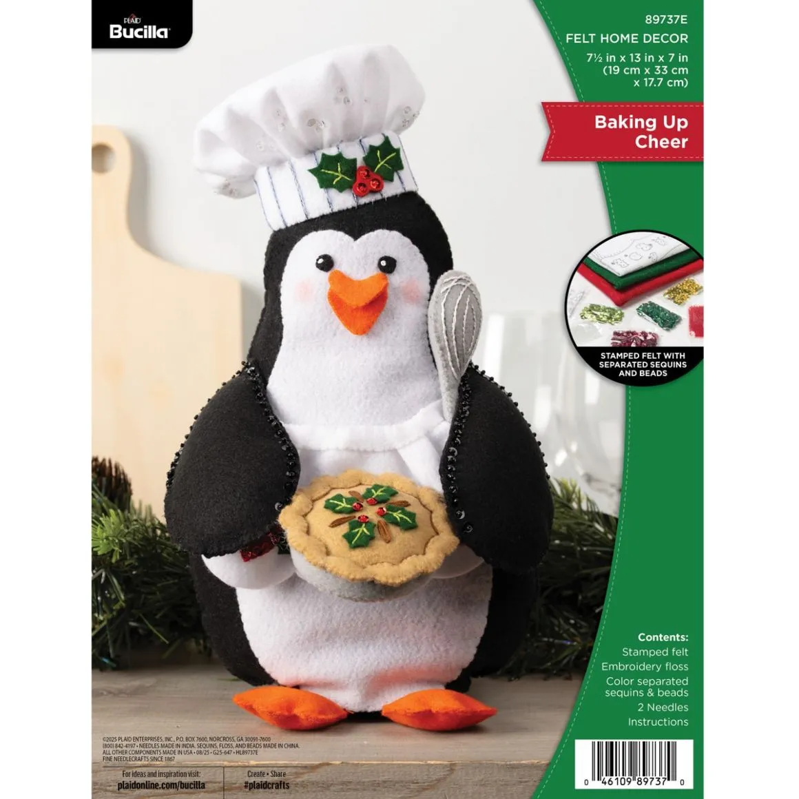 Bucilla® Baking Up Cheer Home Décor - Seasonal Felt Kits – 89737E