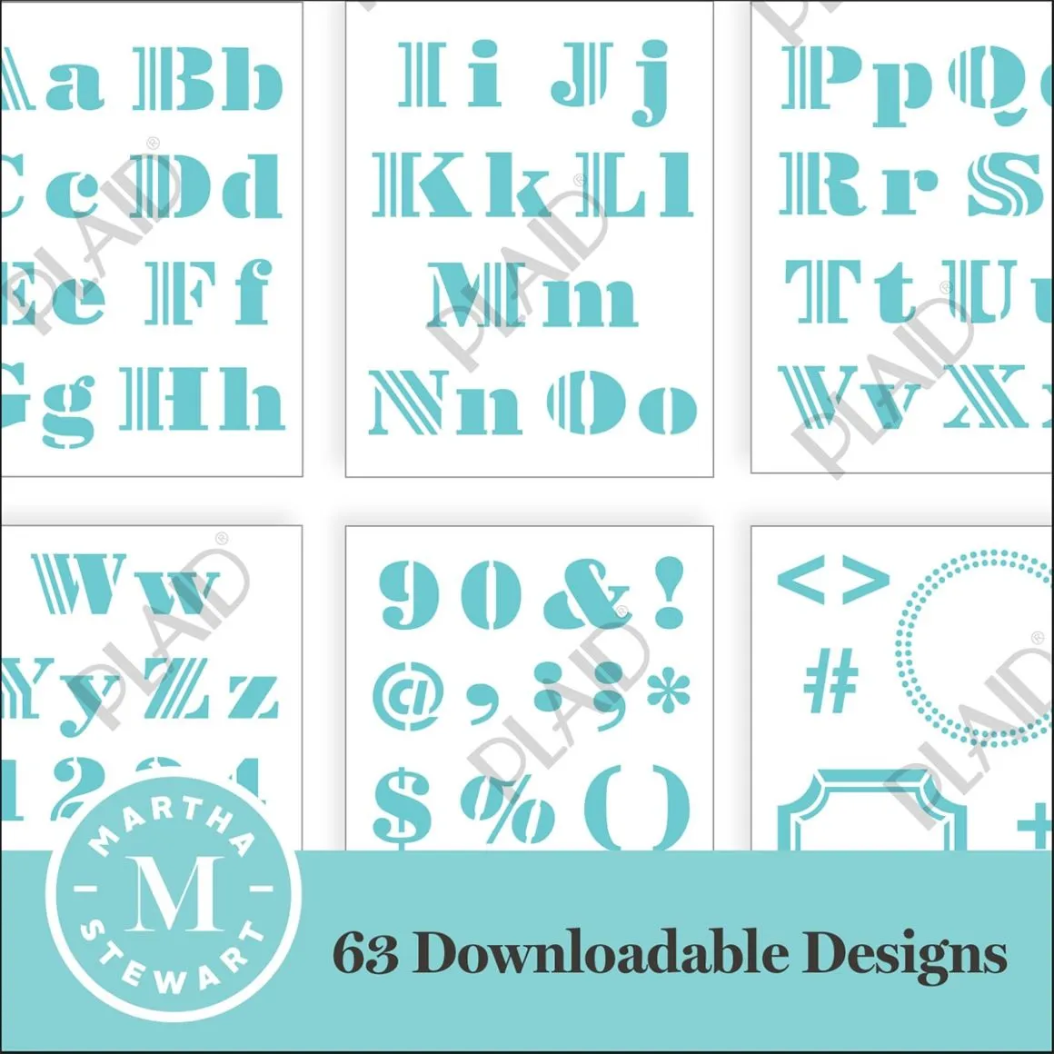 Decorative Alphabet - Martha Stewart SVG Stencil Bundle