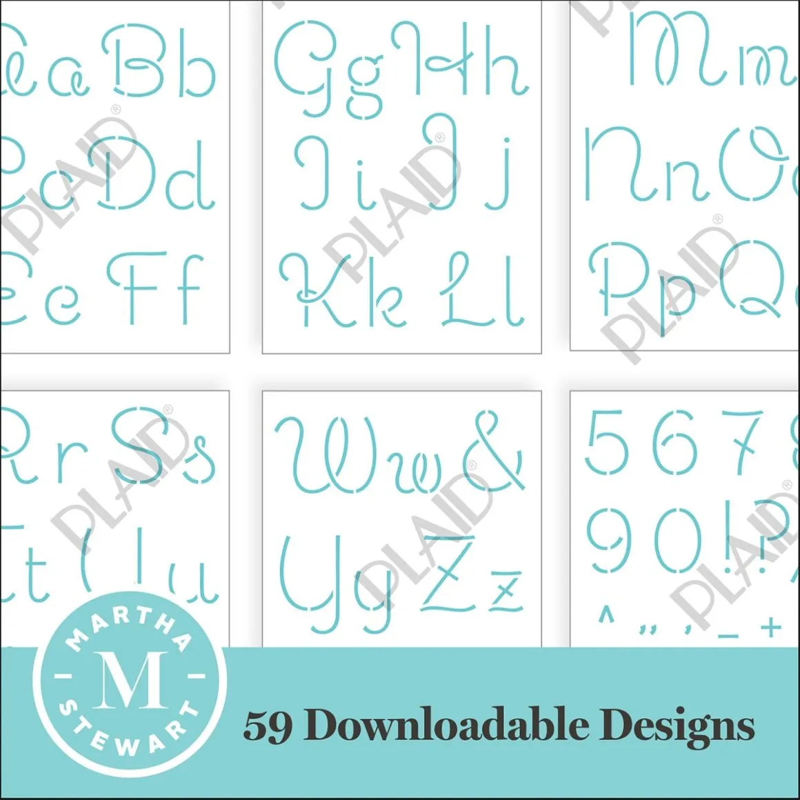 Script Alphabet - Martha Stewart SVG Stencil Bundle