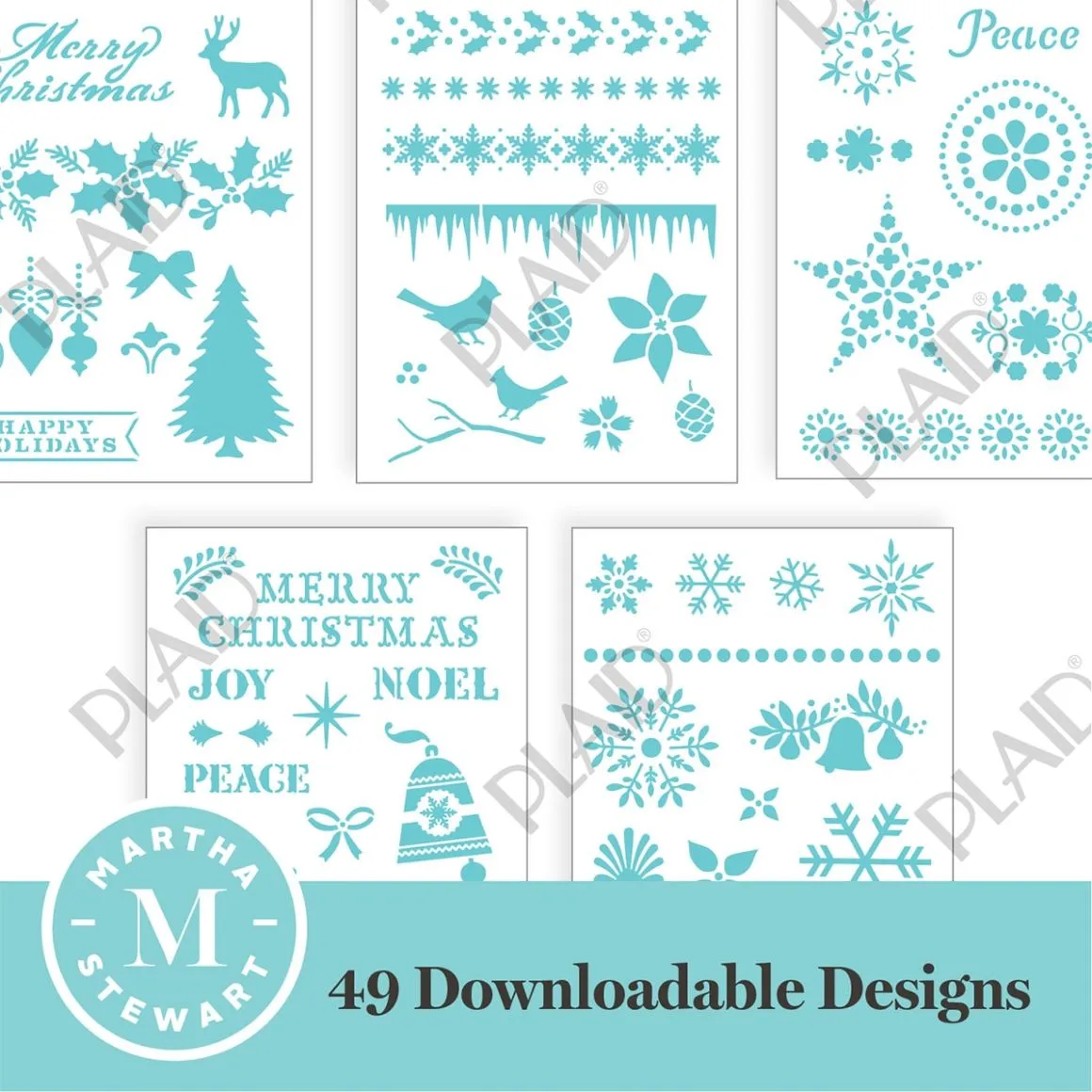 Happy Holidays - Martha Stewart SVG Stencil Bundle