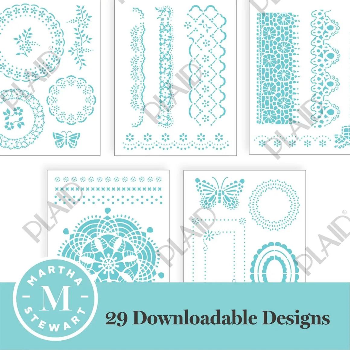 Lace Motifs - Martha Stewart SVG Stencil Bundle