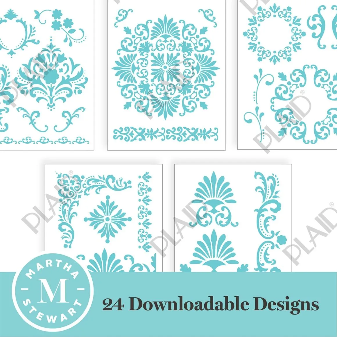 Tapestry Flourishes - Martha Stewart SVG Stencil Bundle