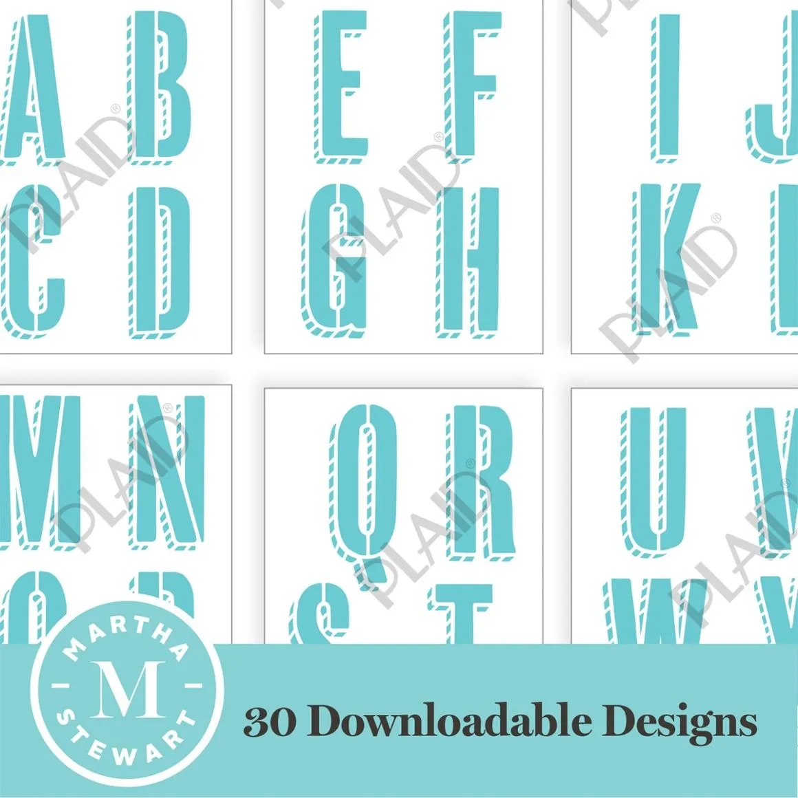 Cheap Pine Alphabet - Martha Stewart SVG Stencil Bundle